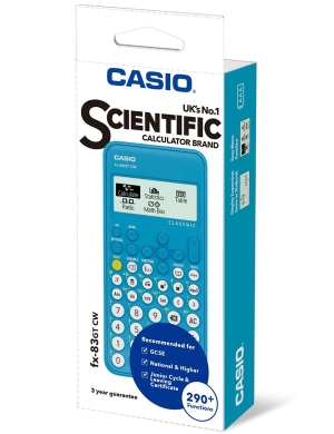 Casio FX-83GT CW Scientific Calculator - Bright Blue